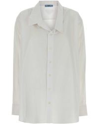Prada - Poplin Oversize Shirt Cotton - Lyst