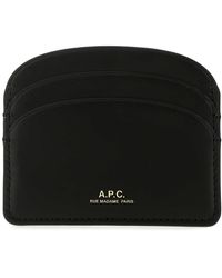 A.P.C. - Leather Card Holder - Lyst