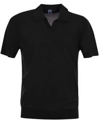 Fedeli - Giza Katoen Met Korte Mouwen Poloshirt - Lyst
