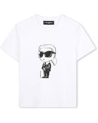 KARL LAGERFELD - T Shirt With Logo - Lyst