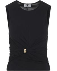 Elisabetta Franchi - Sleeveless Top - Lyst
