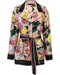 Dolce & Gabbana - Camisa de seda dolce y gabbana - Lyst