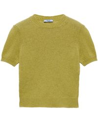 Prada - Pull en cachemire à manches courtes - Lyst