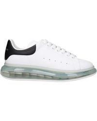 McQueen - Sneakers Oversize Uomo Pelle Bianco/Nero - Lyst
