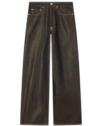 KENZO - Jeans Met Wijde Pijpen En Manchetten Van Japans Denim - Lyst