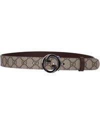 Gucci - Men 's Riemen Stof Bruin - Lyst