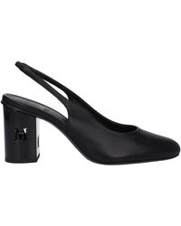Max Mara - Black Leather High Heel Pumps - Lyst
