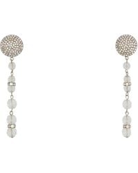 Alessandra Rich - Embellished Metal Earrings - Lyst
