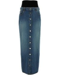 Alaïa - Denim Skirt - Lyst