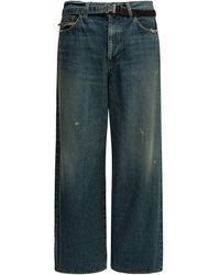 Sacai - "beyondexx" Jeans Met Wijde Pijpen - Lyst