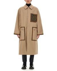 Fendi - Classic Cotton Trench Jacket - Lyst