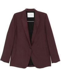 forte_forte - Linen Single-Breasted Jacket - Lyst
