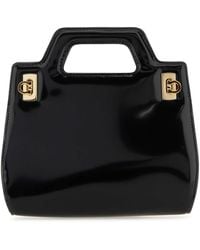 Ferragamo - Salvatore Leather Mini Wanda Handbag - Lyst