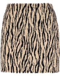 ROTATE BIRGER CHRISTENSEN - Rotation Birger Christensen «Jupe en fausse fourrure imprimée» - Lyst