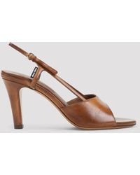 Miu Miu - Calf Leather Sandals - Lyst
