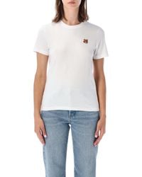 Maison Kitsuné - Fox Patch Crewneck T-Shirt - Lyst