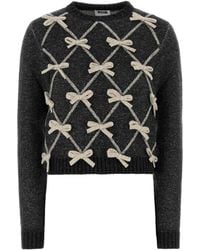 Moschino - Charcoal Wool Blend Sweater - Lyst