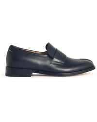 MM6 by Maison Margiela - Leather Loafers - Lyst