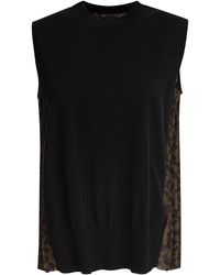 Sacai - Leopard Print Top - Lyst