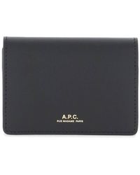 A.P.C. - Leather Stefan Card Holder - Lyst