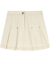 Palm Angels - Helles Gürtelrock Mit Logo - Lyst
