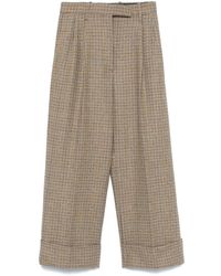 Thom Browne - Gunclub Cheviot Geruite Tweed Plooibroek - Lyst