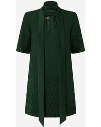 Pinko - T -Shirt -Kleid mit Strasssteinen - Lyst