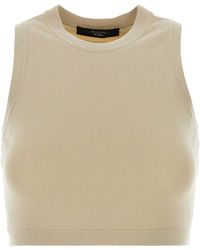 Weekend - Sand Knit Bombo Crop Top - Lyst