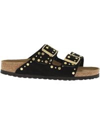 Birkenstock - Arizona Flat Sandal With Studs - Lyst