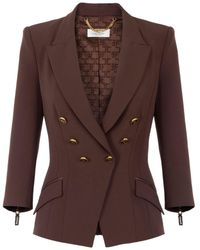 Elisabetta Franchi - Single-Breasted Jacket - Lyst