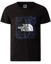 The North Face - Y New S/S Graphic Tee Moss/Lemon - Lyst