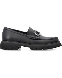 Ferragamo - Platte Schoenen Zwart - Lyst