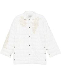 ERMANNO FIRENZE - Quilted Nylon Down Jacket - Lyst