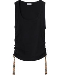 Burberry - Sleeveless Tops - Lyst