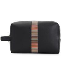 Paul Smith - Signature Stripe Leather Washbag - Lyst