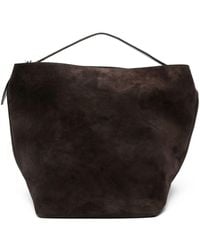 TOTEME - Belted Suede Leather Tote - Lyst