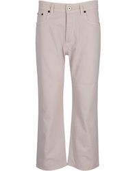 Miu Miu - Pantaloni Denim Wit - Lyst