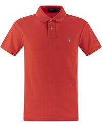 Polo Ralph Lauren - Slim Fit Pique Polo Shirt - Lyst