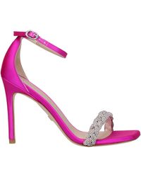 Stuart Weitzman - Frauen 's Sandalen Satin Fuxia/Flamingo - Lyst