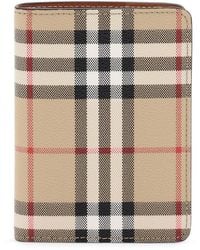Burberry - Check Paspoorthouder - Lyst