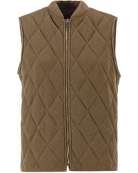 Fabiana Filippi - Quilted Cotton And Linen Waistcoat With Sequins - Lyst
