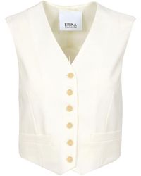 Erika Cavallini Semi Couture - Jackets Creme - Lyst