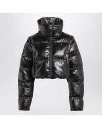 adidas Originals - Shiny Convertible Cropped Puffer Jacket - Lyst