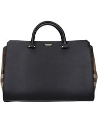 Burberry - Black Leather Handbag - Lyst