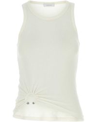 Rabanne - Stretch Cotton Tank Top - Lyst