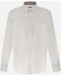 Paul & Shark - Weißes Button-Down-Hemd Aus Baumwolle - Lyst