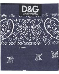 Dolce & Gabbana - Dolce&Gabbana Paisley Print Square Scarf - Lyst