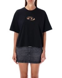 DIESEL - T-Buxt Crop T-Shirt - Lyst