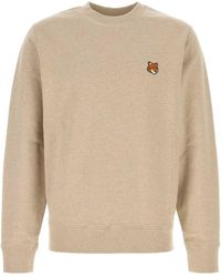 Maison Kitsuné - Sand Cotton Sweatshirt - Lyst