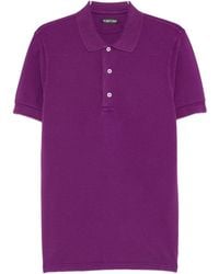 Tom Ford - Cotton Blend Polo Shirt - Lyst